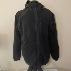 Reebok Black Full Zipper Fleece w/hood Size XL
